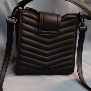 Steve Madden Chevron Black Crossbody Bag